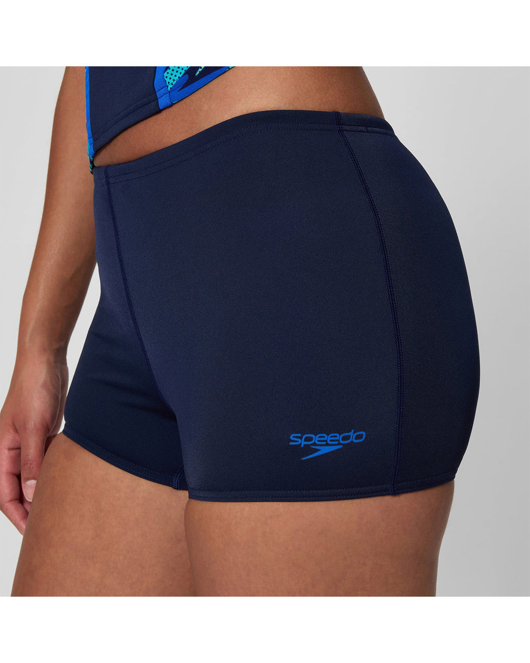 Speedo Women's Hyperboom Splice Tankini Set (AsiaFit) - Navy/Light Green