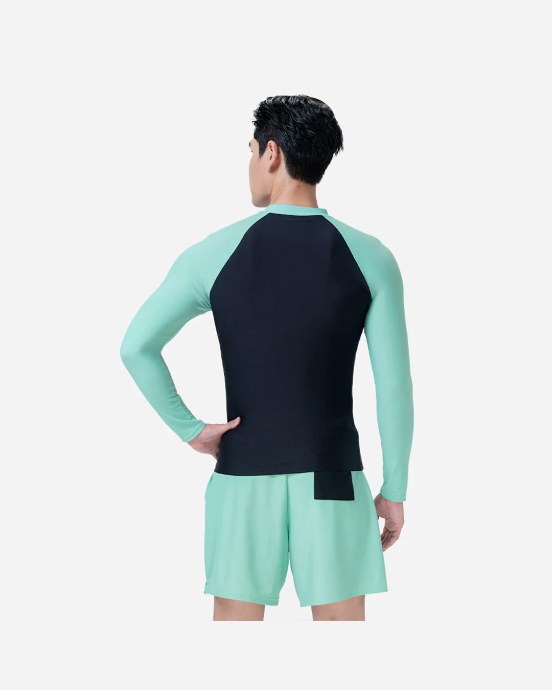 Speedo Men's Sun Protection Rashguards Zip-Up - Black