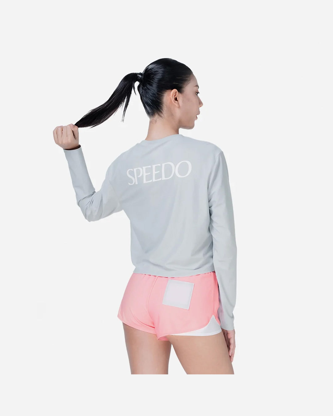 Speedo Women's Sun Protection Rashguards - Light Grey