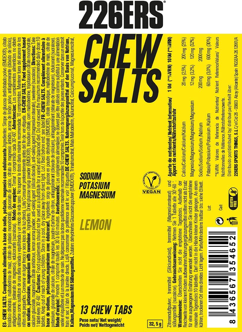 226ERS Hydrazero Chew Salts 13Tabs/32.5g - Lemon