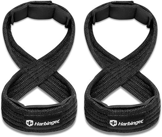 Harbinger Figure 8 Padded Lifting Straps - Black