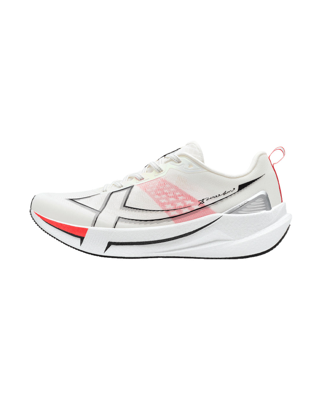 Xtep Men's 2000km 5.0 - Canvas White/Bright Tangerine/Black
