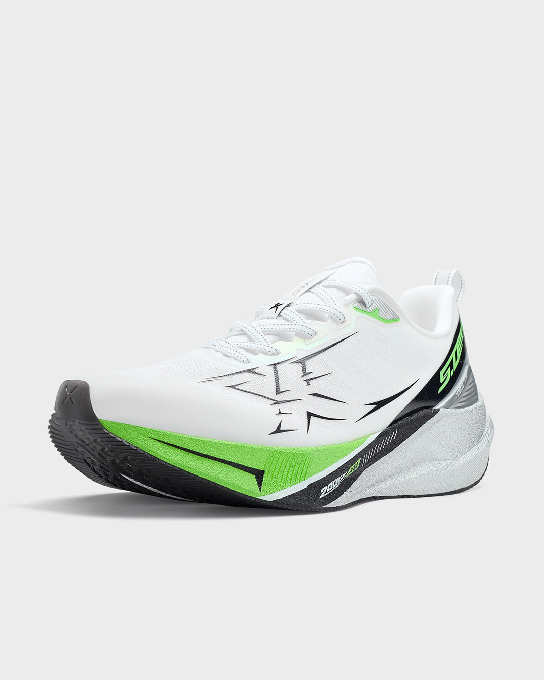 Xtep Men's 2000km 5.0 - Classic White/Black/Shoot Green – Key