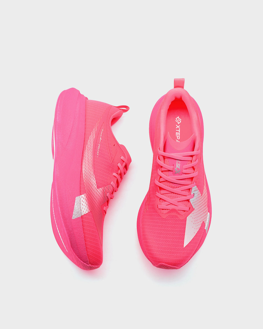 Xtep Men's 2000km 5.0 Pro - Digital Pink/Silver