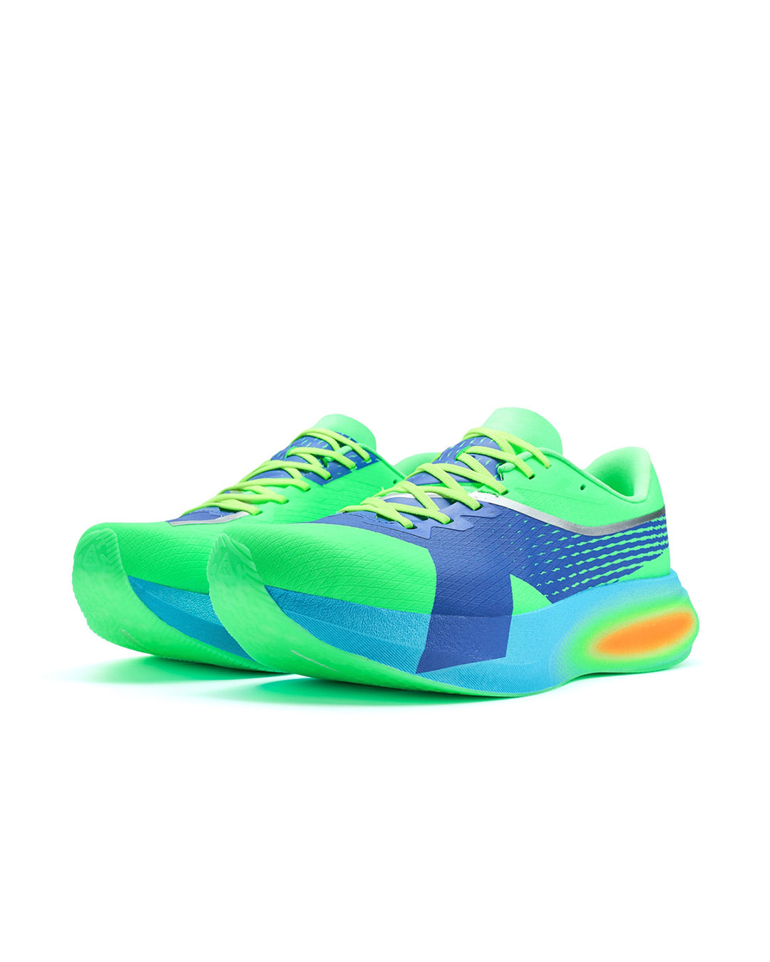Xtep Men's 2000km 5.5 PRO - Fluorescence Fruit Green/Lyons Blue