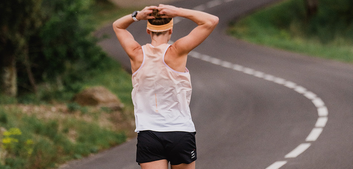 Compressport Women's Performance Singlet - Buff Orange