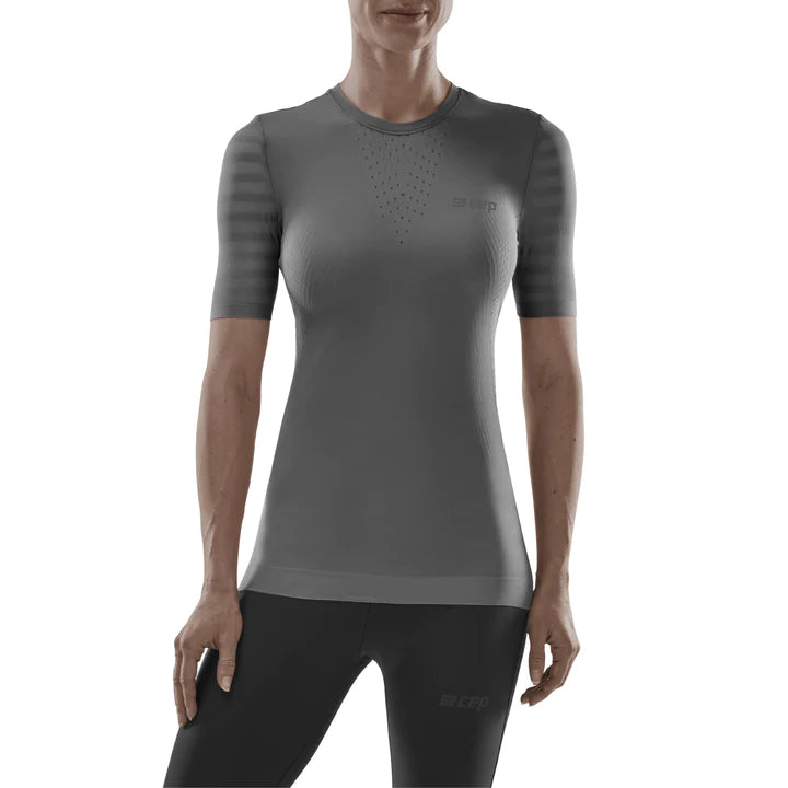 CEP Women's Run Ultralight Shirt Short Sleeve - Grey
