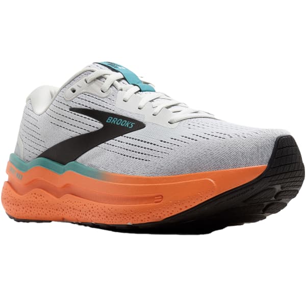 Brooks Men's Ghost Max 2 - Oyster mushroom/Orange/Teal – Key Power