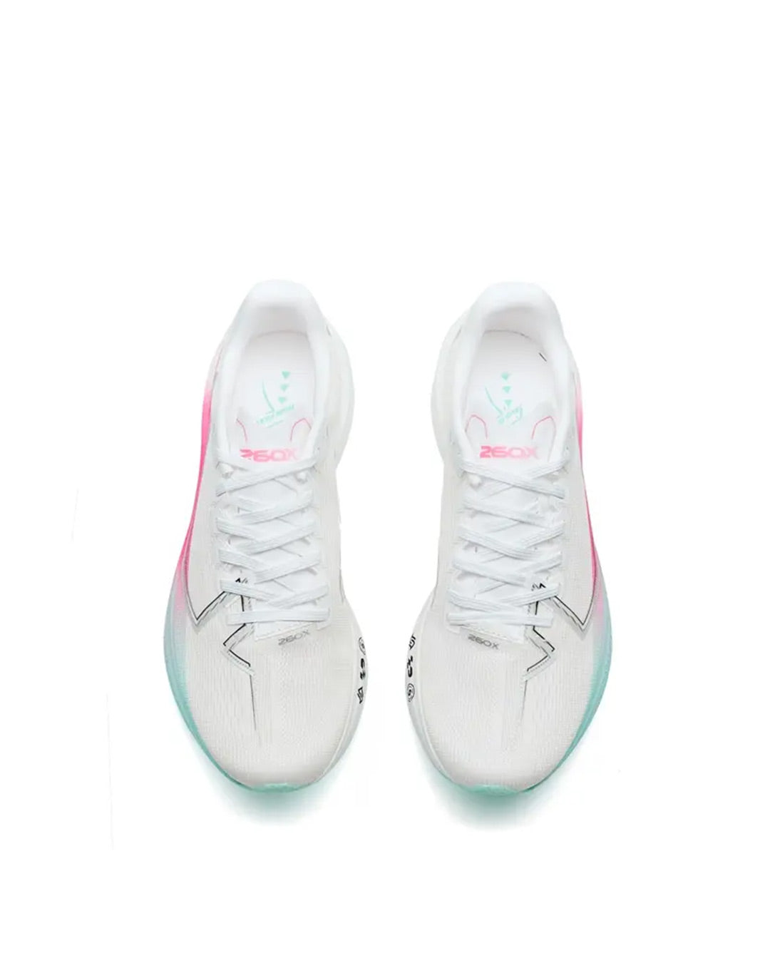 Xtep Women's 260X 3.0 - White/Rose Pink/Sky Blue – Key Power