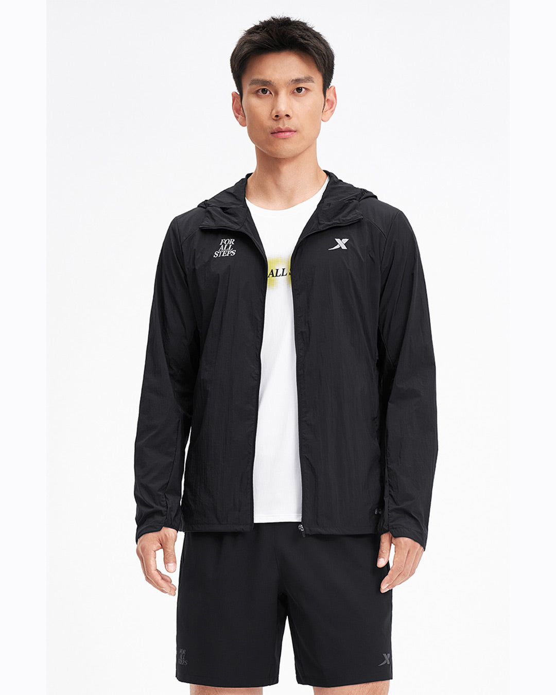 Xtep Men's Single-layer Windbreaker - Black01