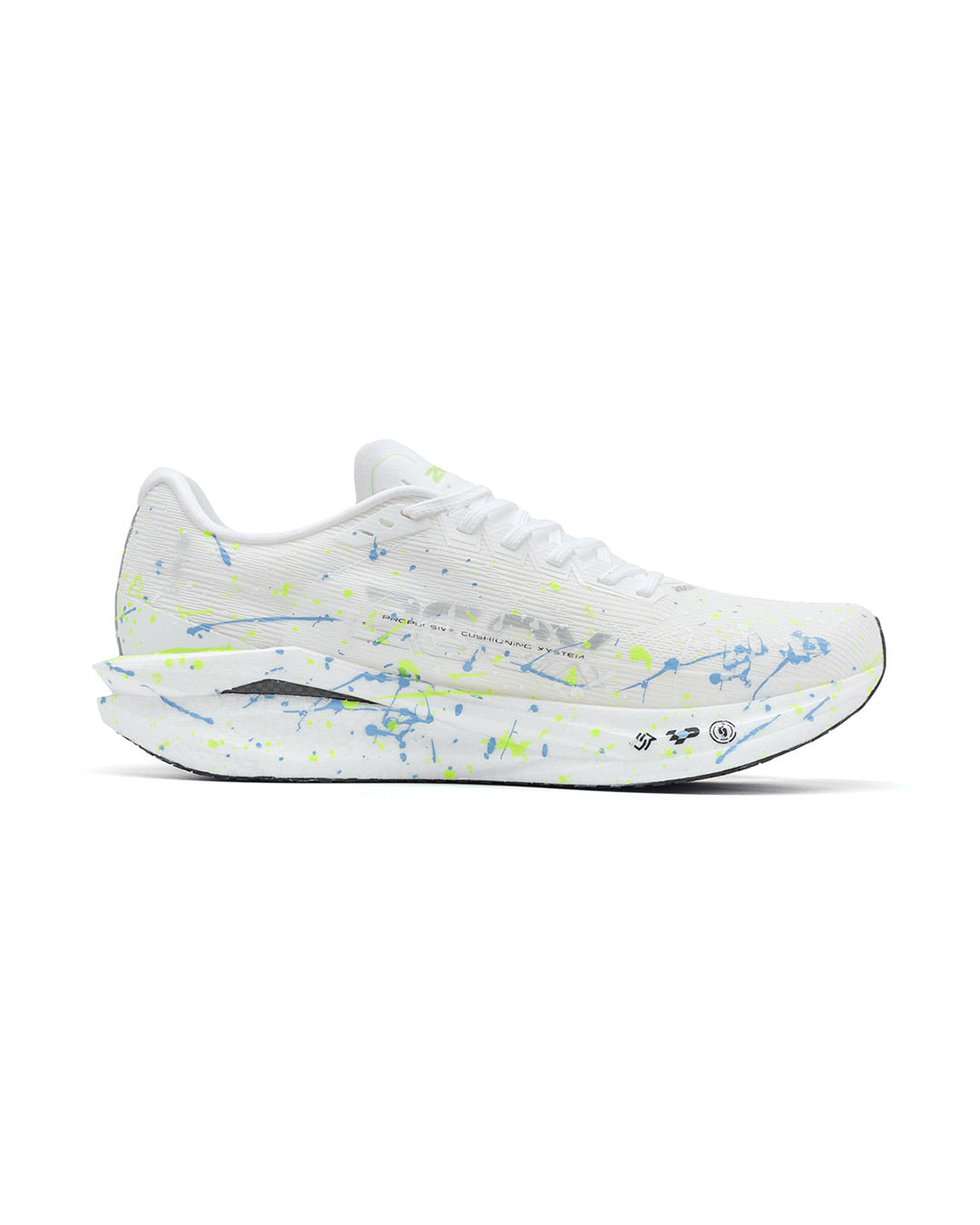 Xtep Men's 260X 3.0 - Classic White/Pale Blue/Fluorescence Light Yellow Green