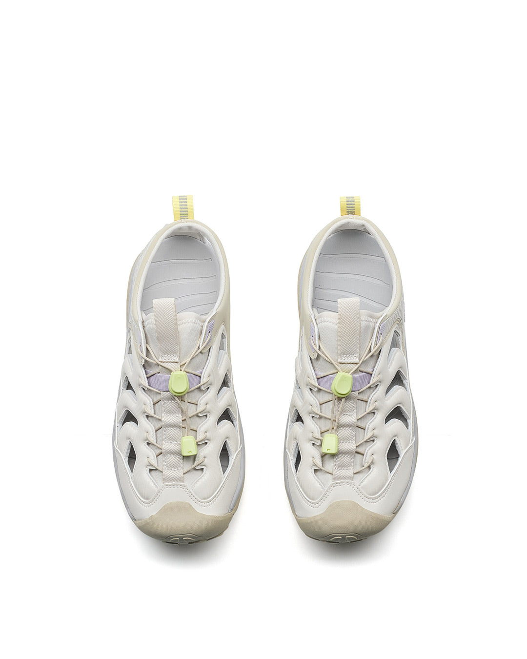 Xtep Women's FeiShi outdoor Sandals - Cream Yellow Green