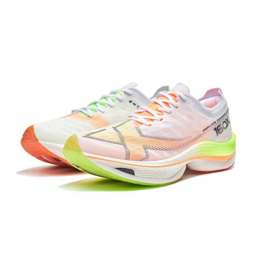 Xtep Men's 160X 5.0 - New White/Ghost Green/Fluorescent Soft Orange