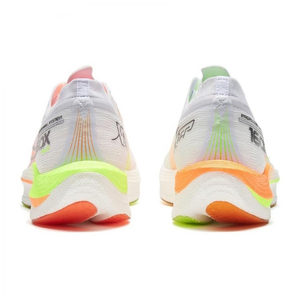 Xtep Men's 160X 5.0 - New White/Ghost Green/Fluorescent Soft Orange