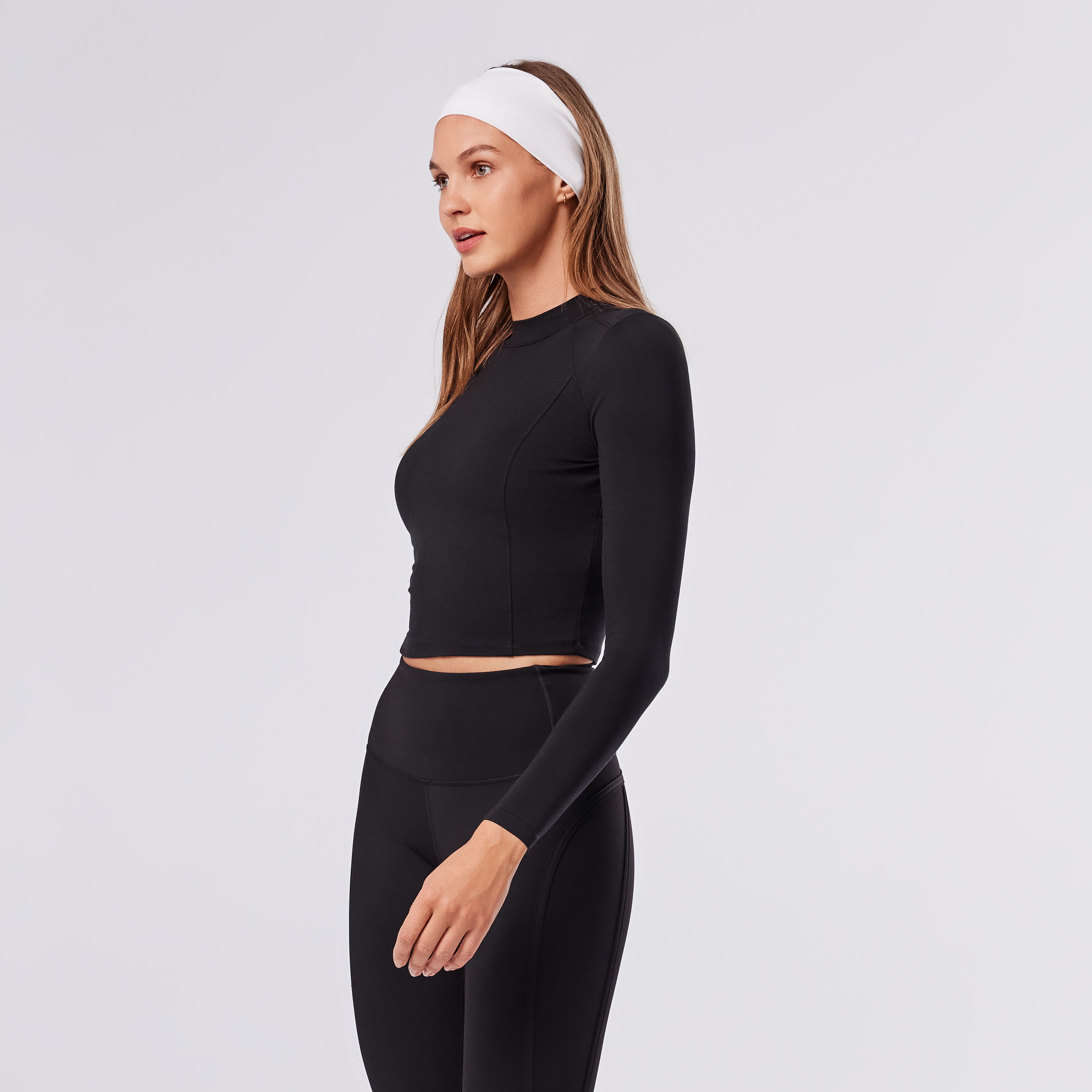 TAVI Mock Neck Long Sleeve - Ebony