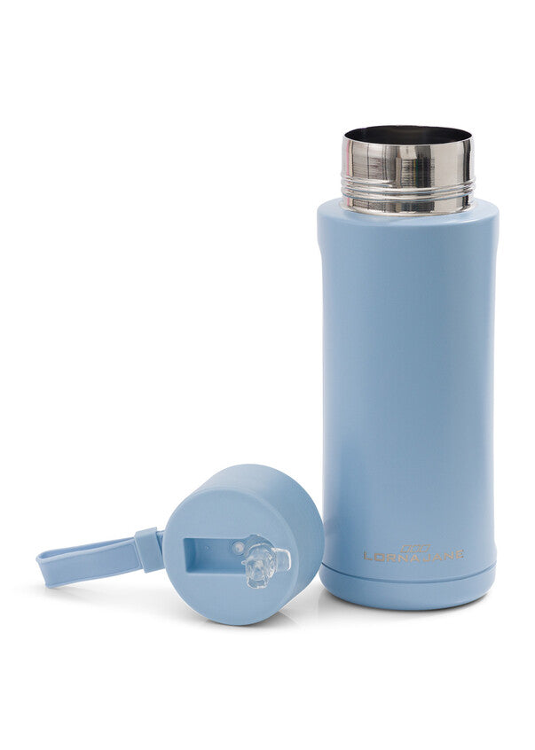 Lorna Jane Essential Insulated Water Bottle - Light Moontide