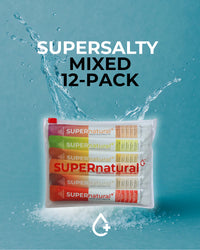 SUPERnatural+ SUPERsalty Electrolyte 85.2g - 12 Packs Mixed