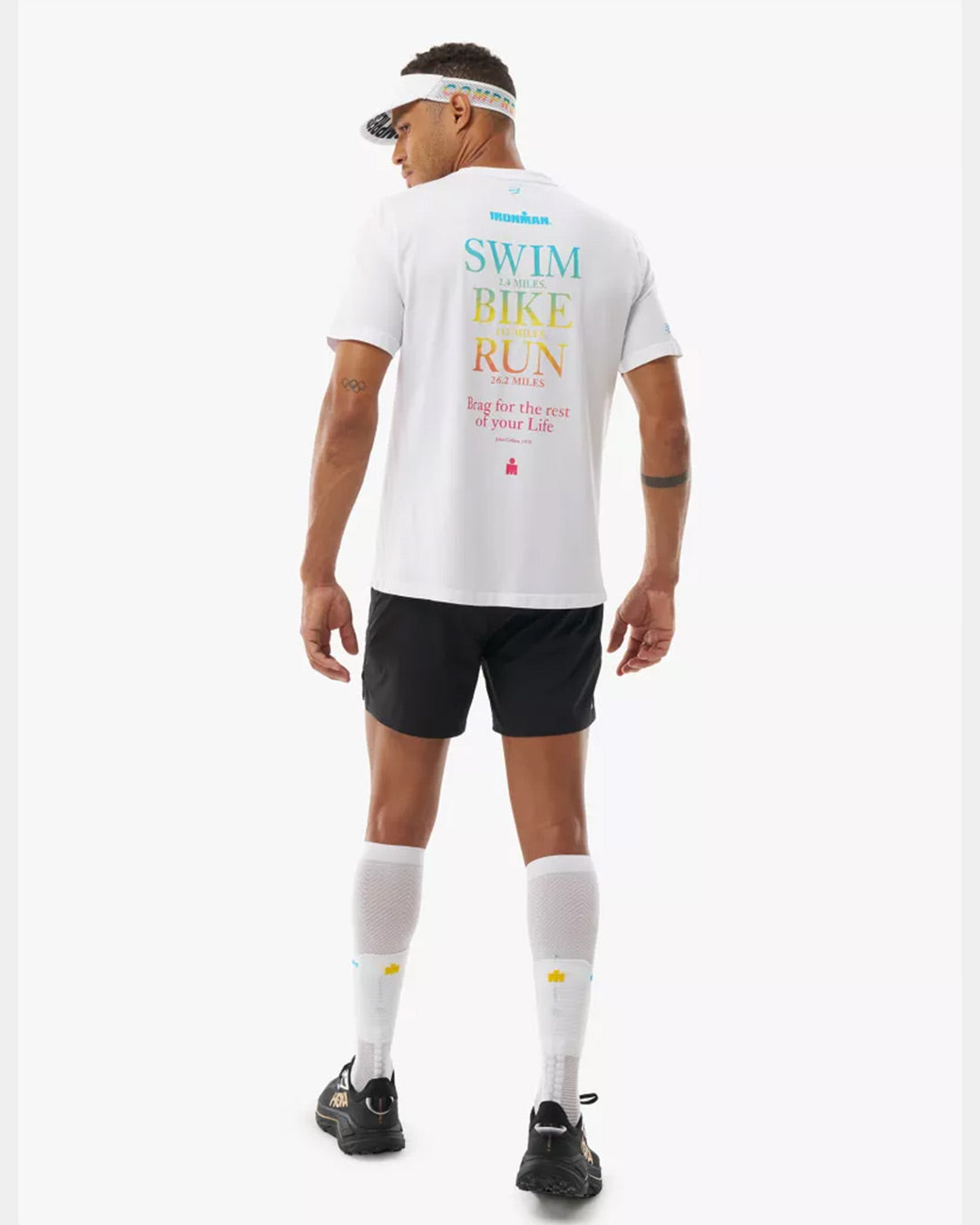 Compressport Men's Training SS Tshirt Ironman 2026 L2 - White