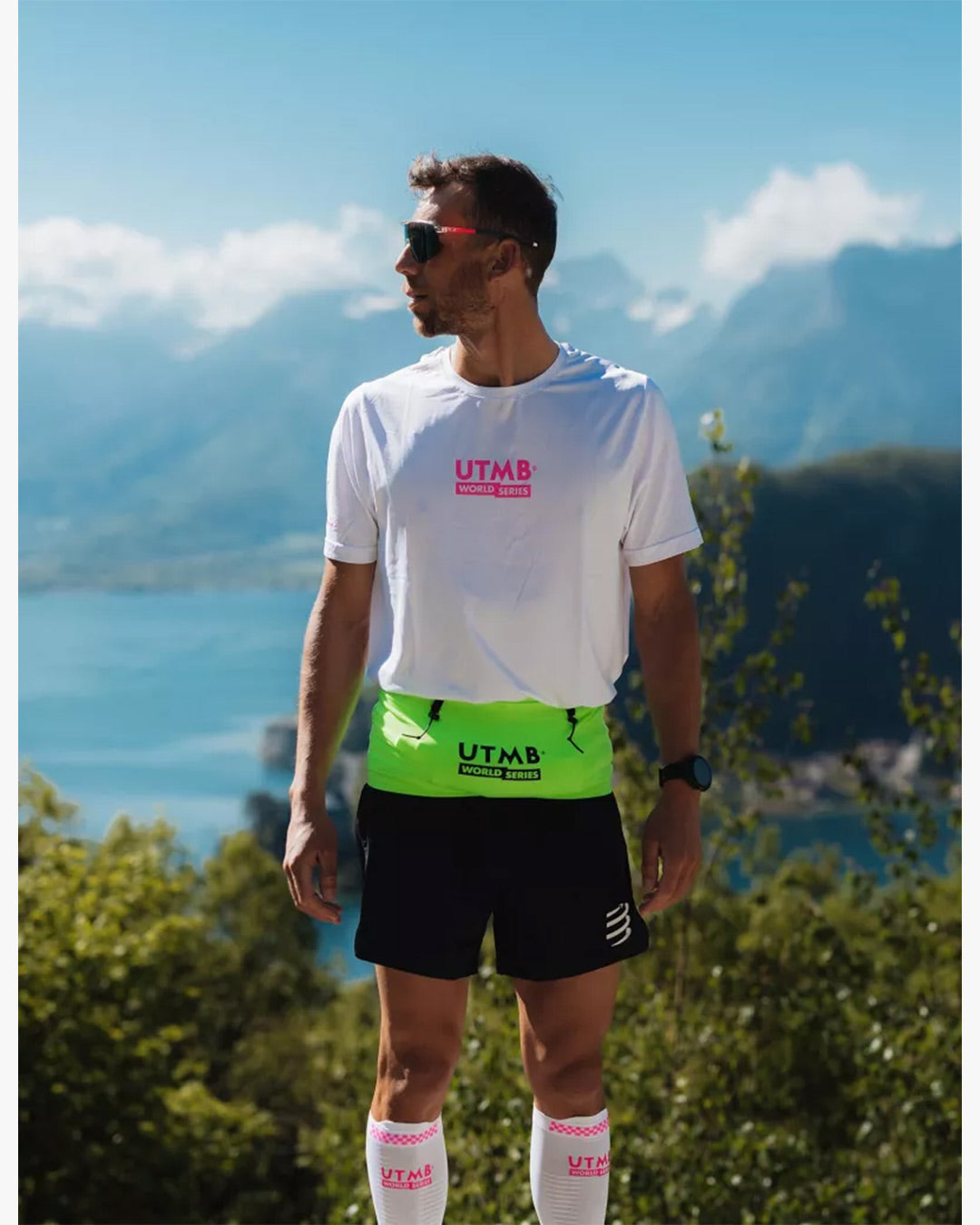 Compressport Men's Training SS Tshirt UTMB 2026 L1 - White