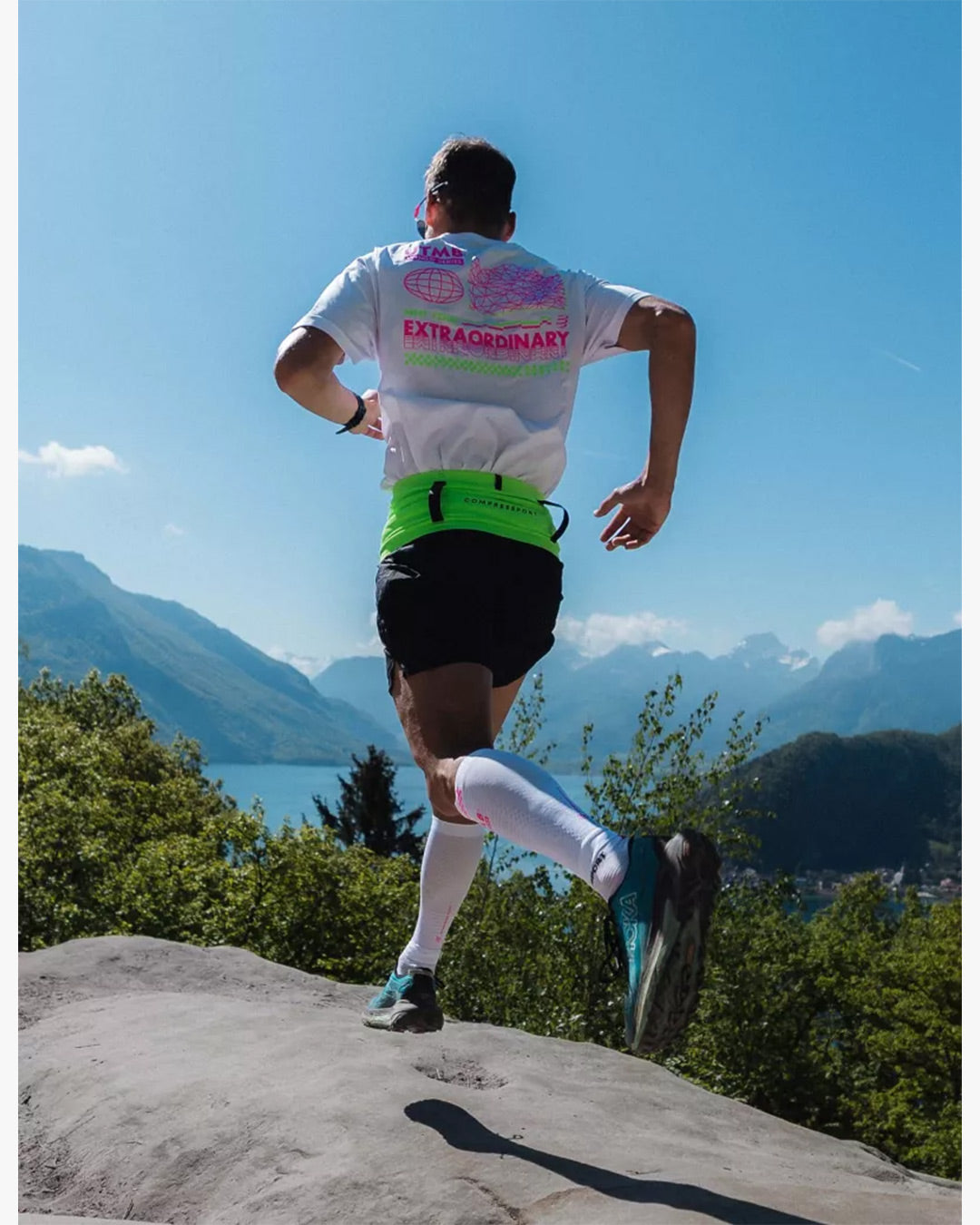 Compressport Men's Training SS Tshirt UTMB 2026 L1 - White