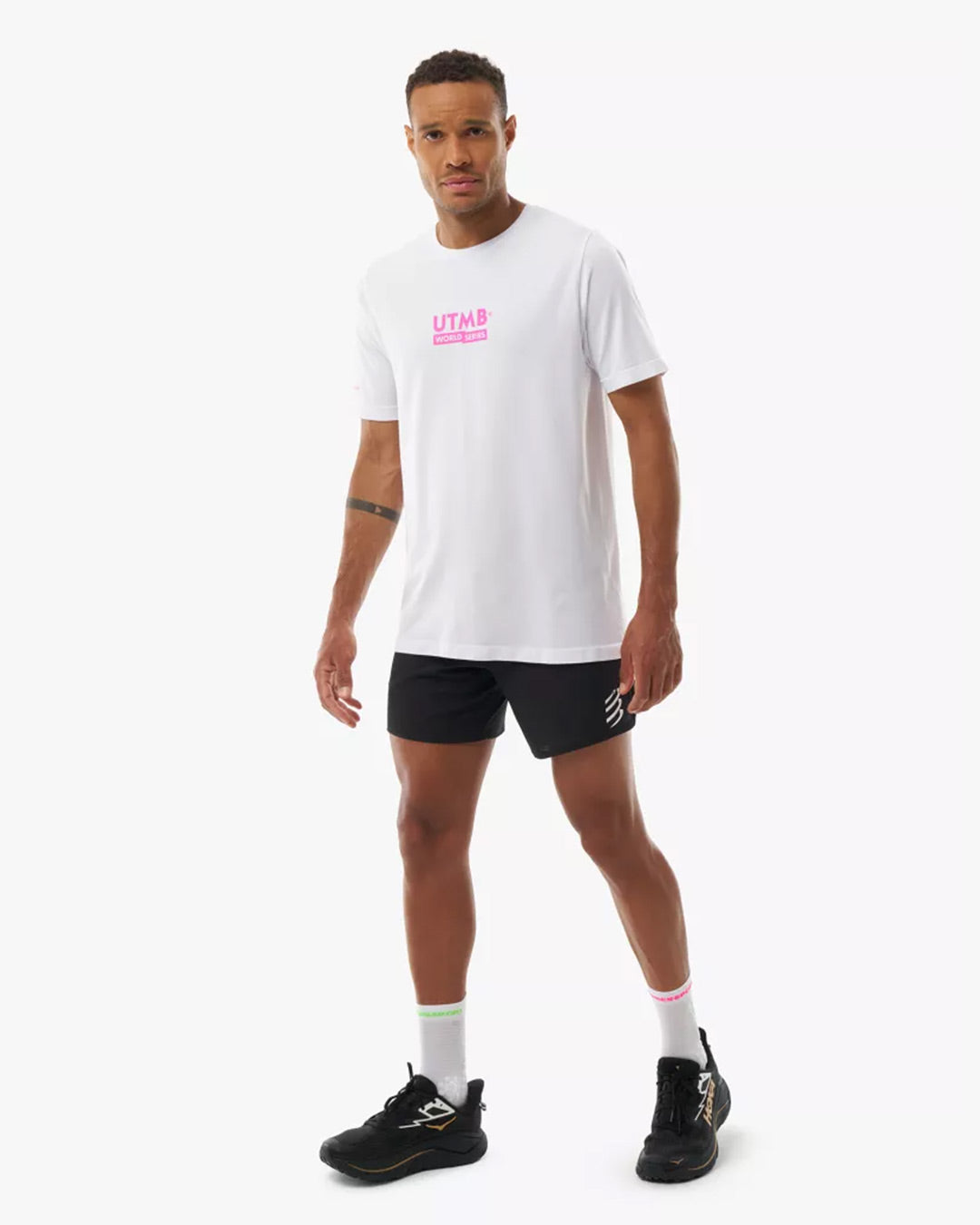 Compressport Men's Training SS Tshirt UTMB 2026 L1 - White
