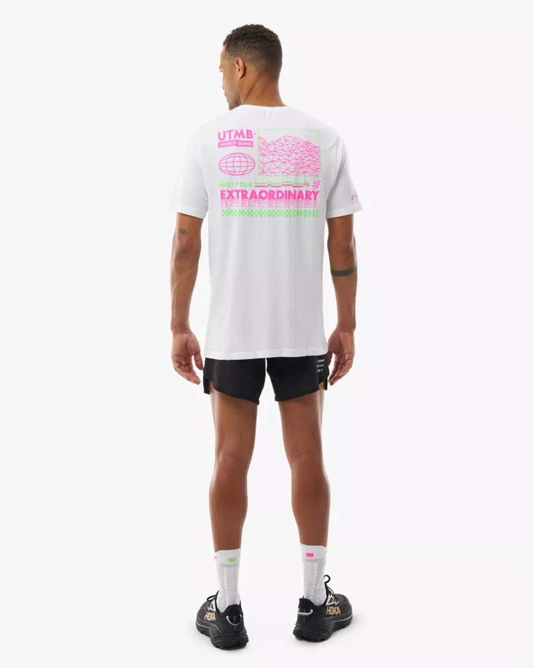 Compressport Men's Training SS Tshirt UTMB 2026 L1 - White