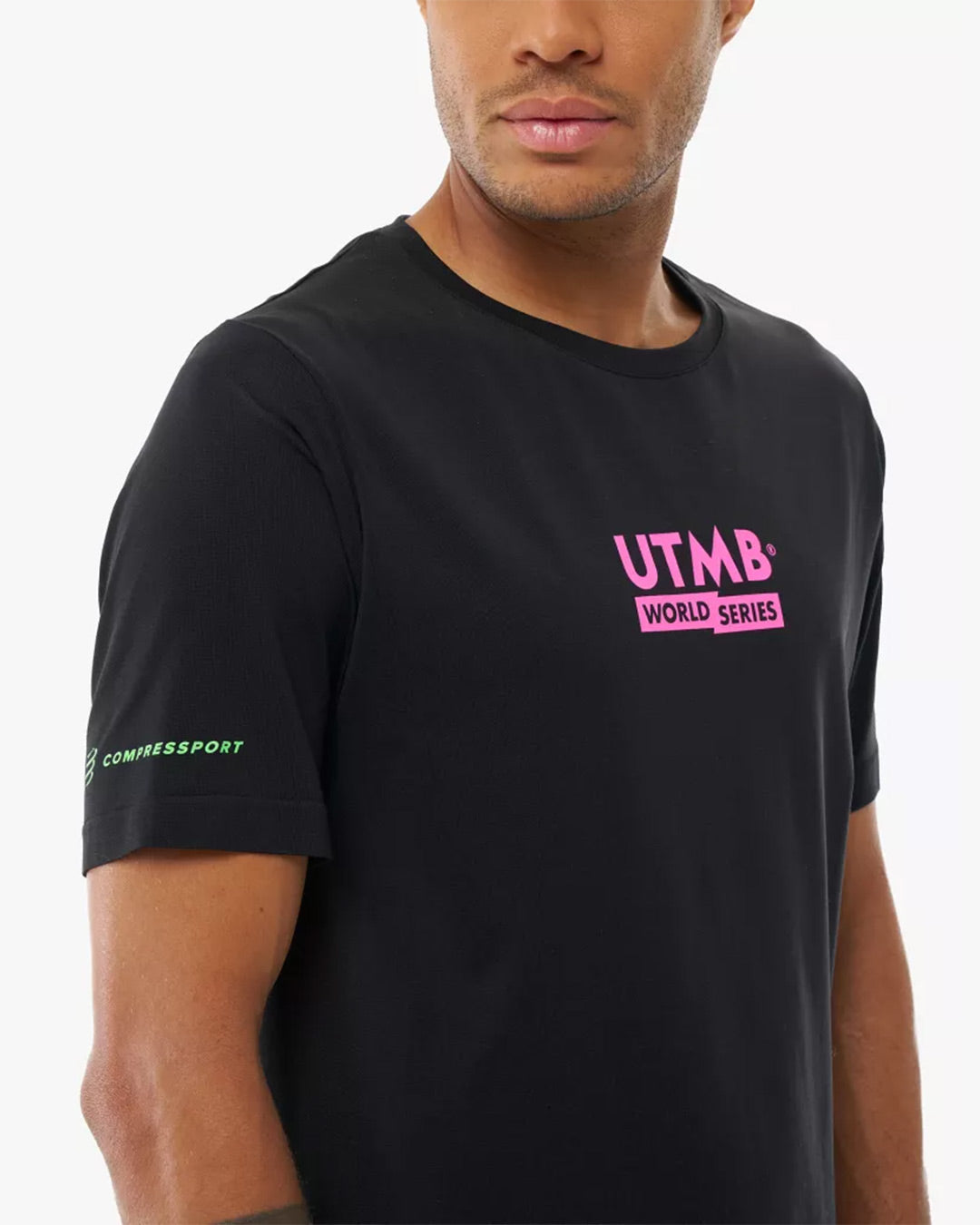 Compressport Men's Training SS Tshirt UTMB 2026 L1 - Black