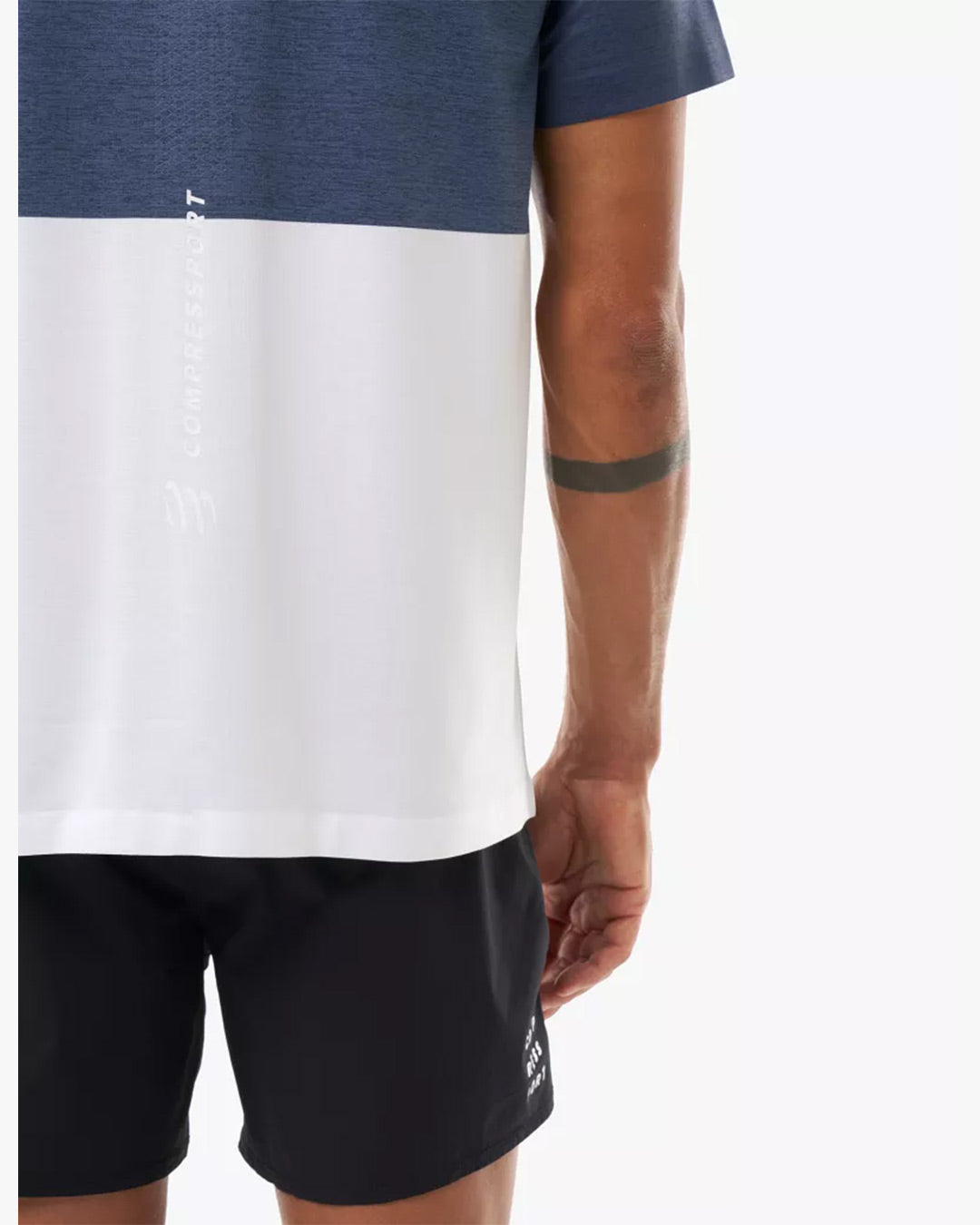 Compressport Men's Performance SS Tshirt - Peacoat/Gray