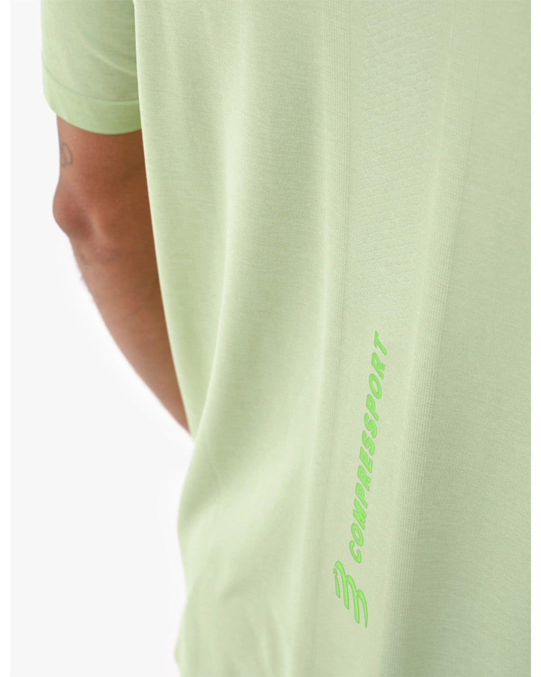 Compressport Men's Performance SS Tshirt - Lime