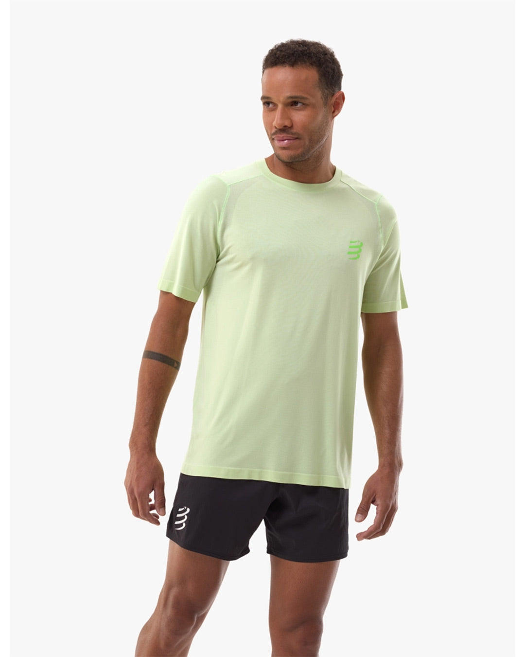 Compressport Men's Performance SS Tshirt - Lime