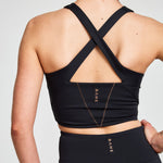 BAHE Attune Cross Back Top - Black