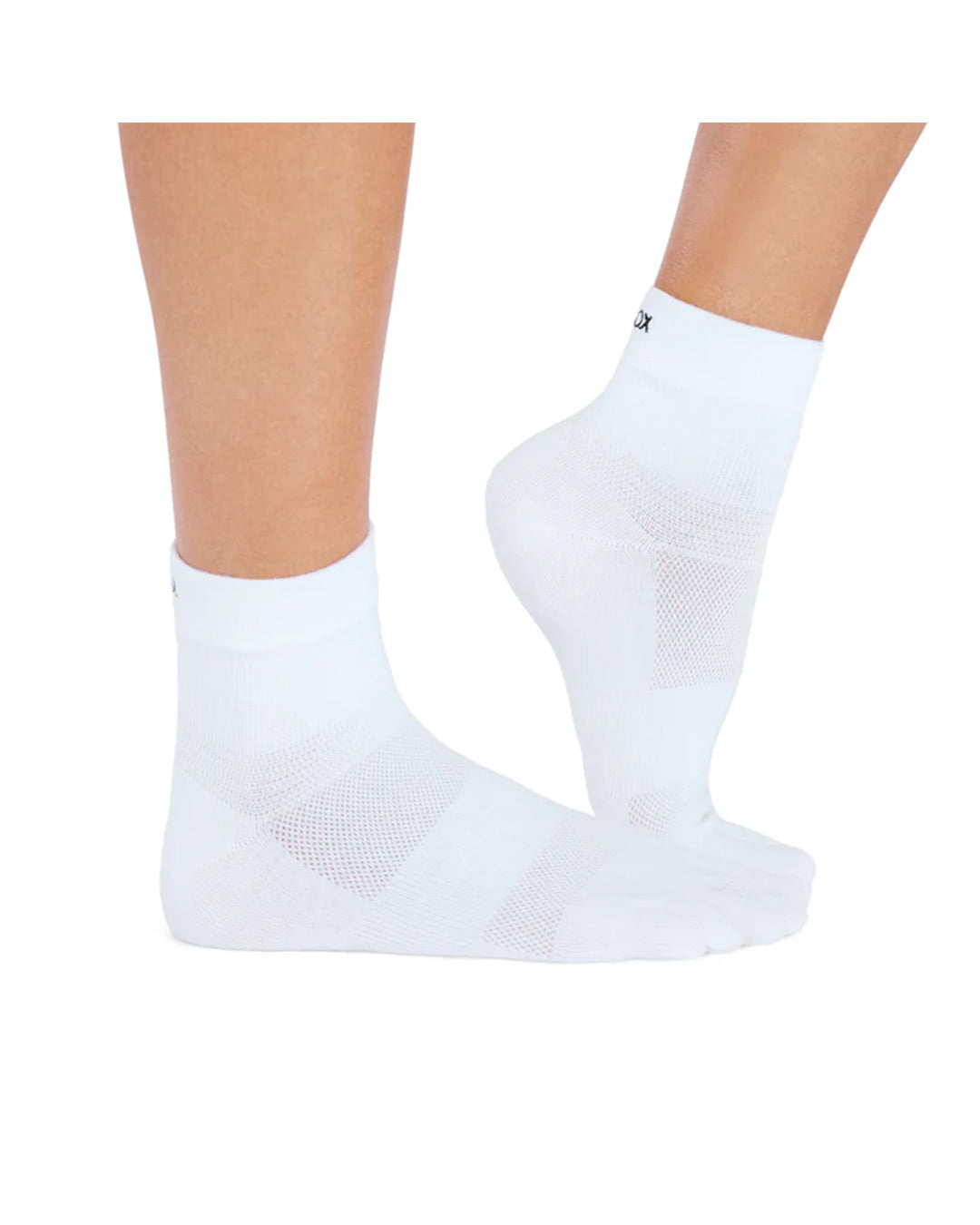 TOESOX Active Mini Crew - White