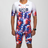 ZOOT Men's Tri Aero FZ Racesuit - Freedom