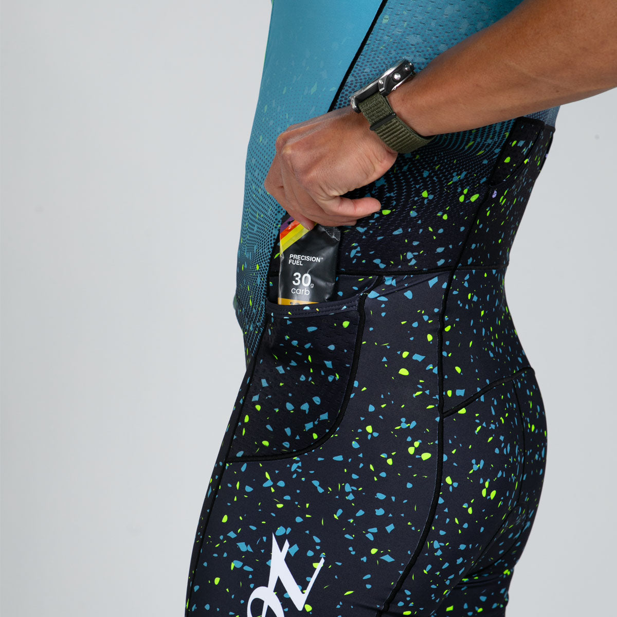 ZOOT Men's Tri AERO FZ Racesuit - Electric