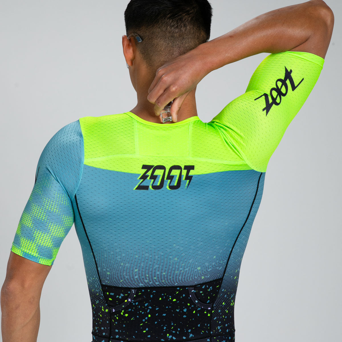 ZOOT Men's Tri AERO FZ Racesuit - Electric