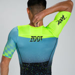 ZOOT Men's Tri AERO FZ Racesuit - Electric