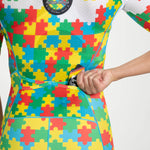 ZOOT Women's Tri Aero FZ Racesuit - Autism Puzzle