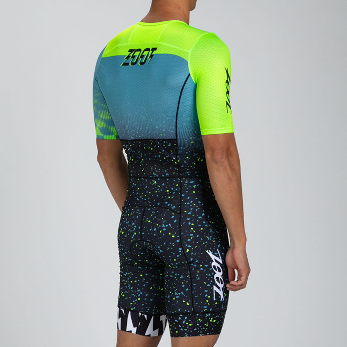 ZOOT Men's Tri AERO FZ Racesuit - Electric