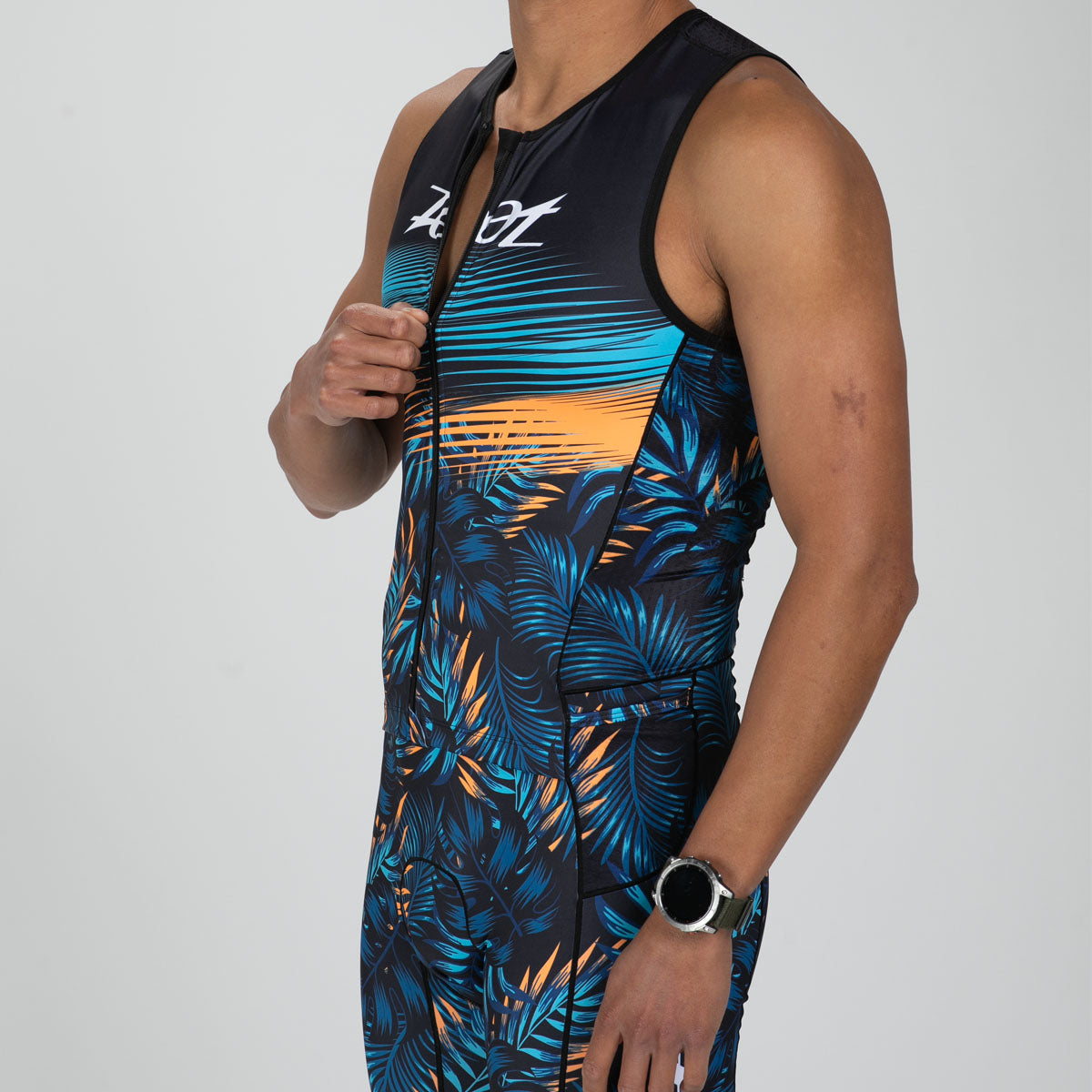 ZOOT Men's Tri SLVS FZ Racesuit - Club Aloha