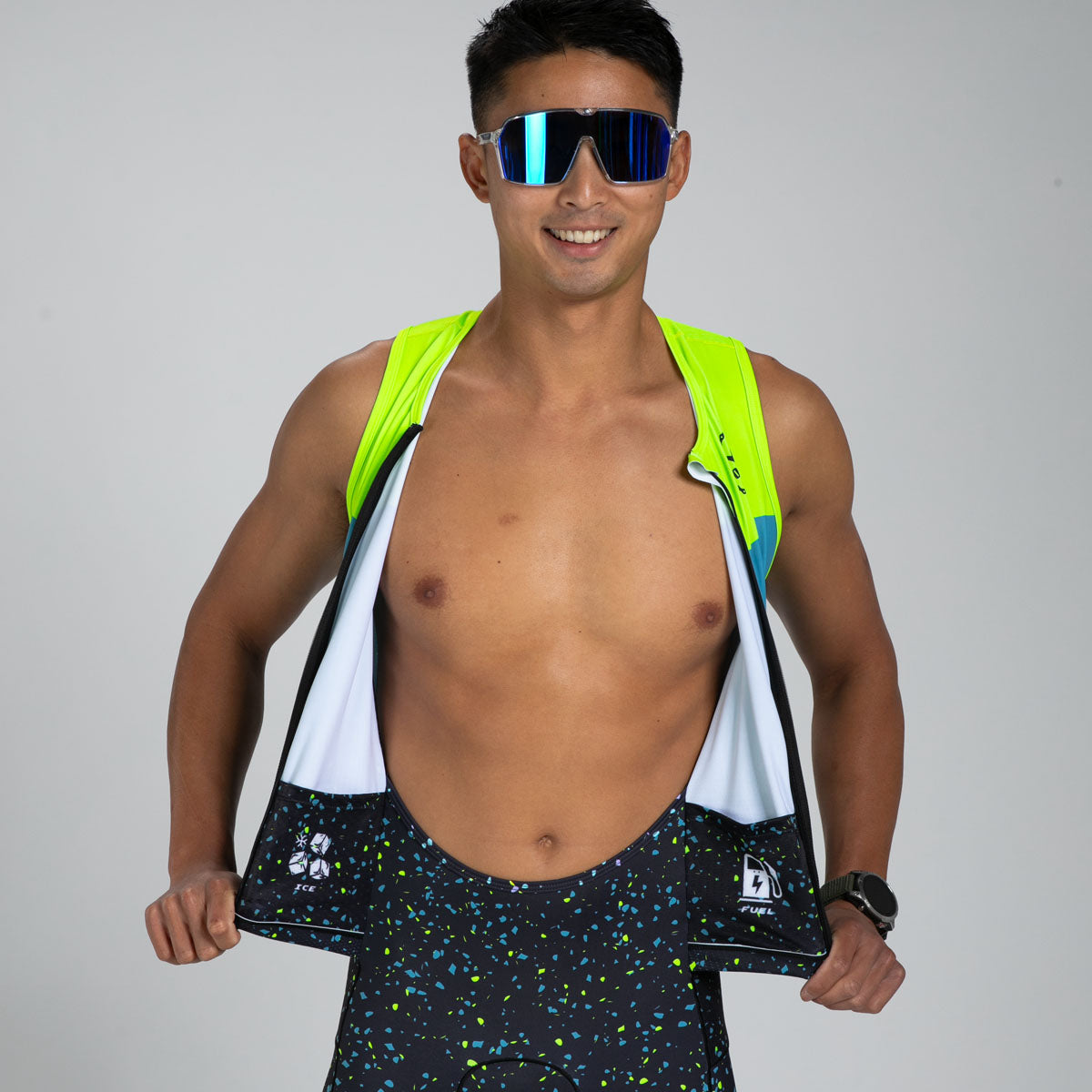 ZOOT Men's Tri SLVS FZ Racesuit - Electric