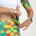 ZOOT Women's Tri Aero FZ Racesuit - Autism Puzzle