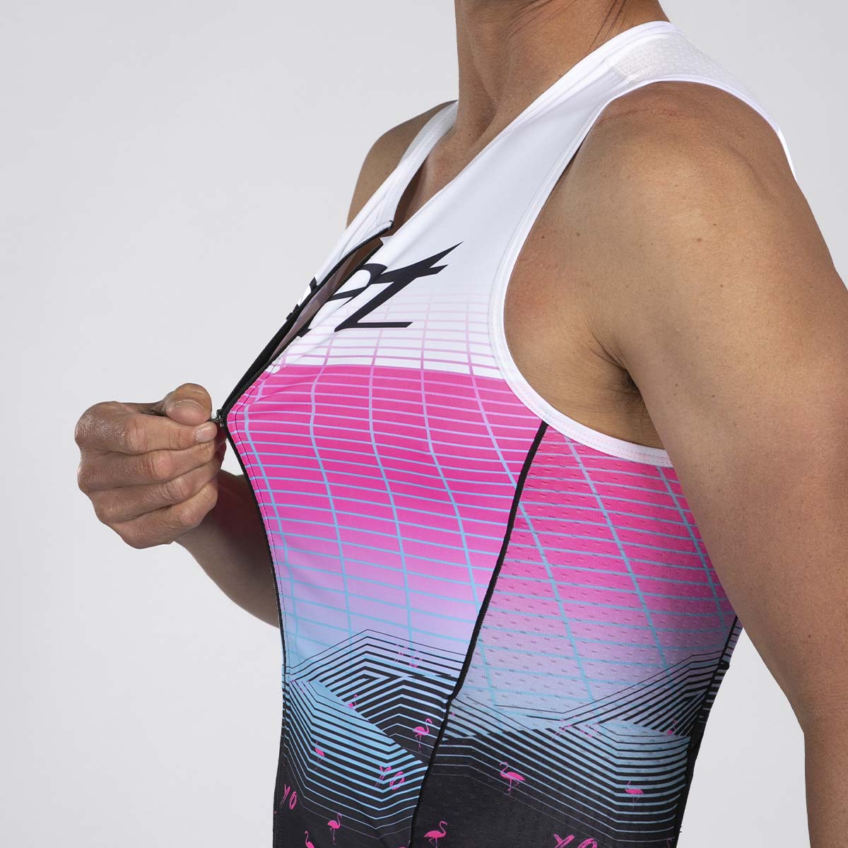 ZOOT Men's Ltd Tri Sleeveless Full Zip Racesuit - Vice