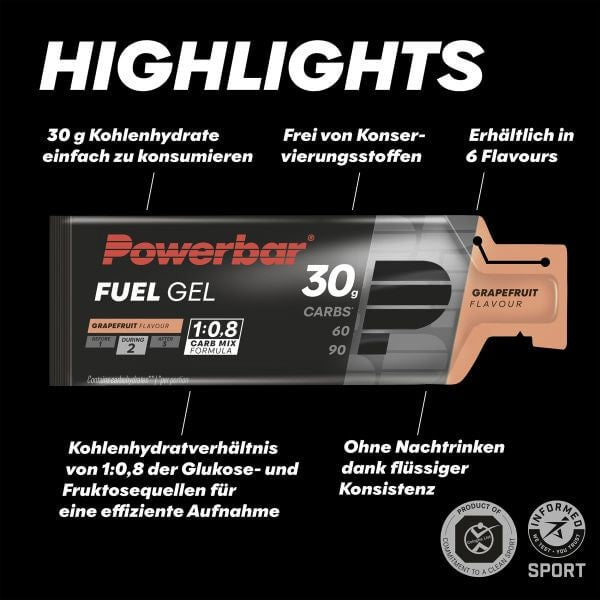 PowerBar Fuel Gel 30 50ml - Grapefruit