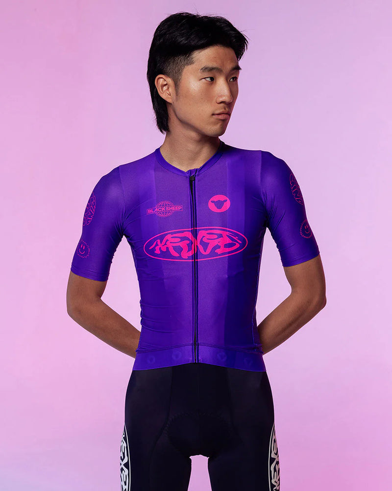 Black Sheep Men's Team SS Jersey - Never Mind Purple