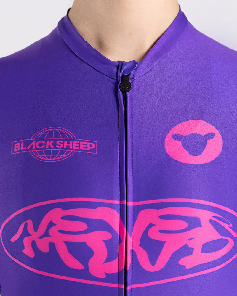 Black Sheep Women's Team SS Jersey - Never Mind Purple