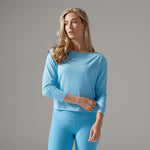 TAVI Brushed Tec Knit Long Sleeve - Surf