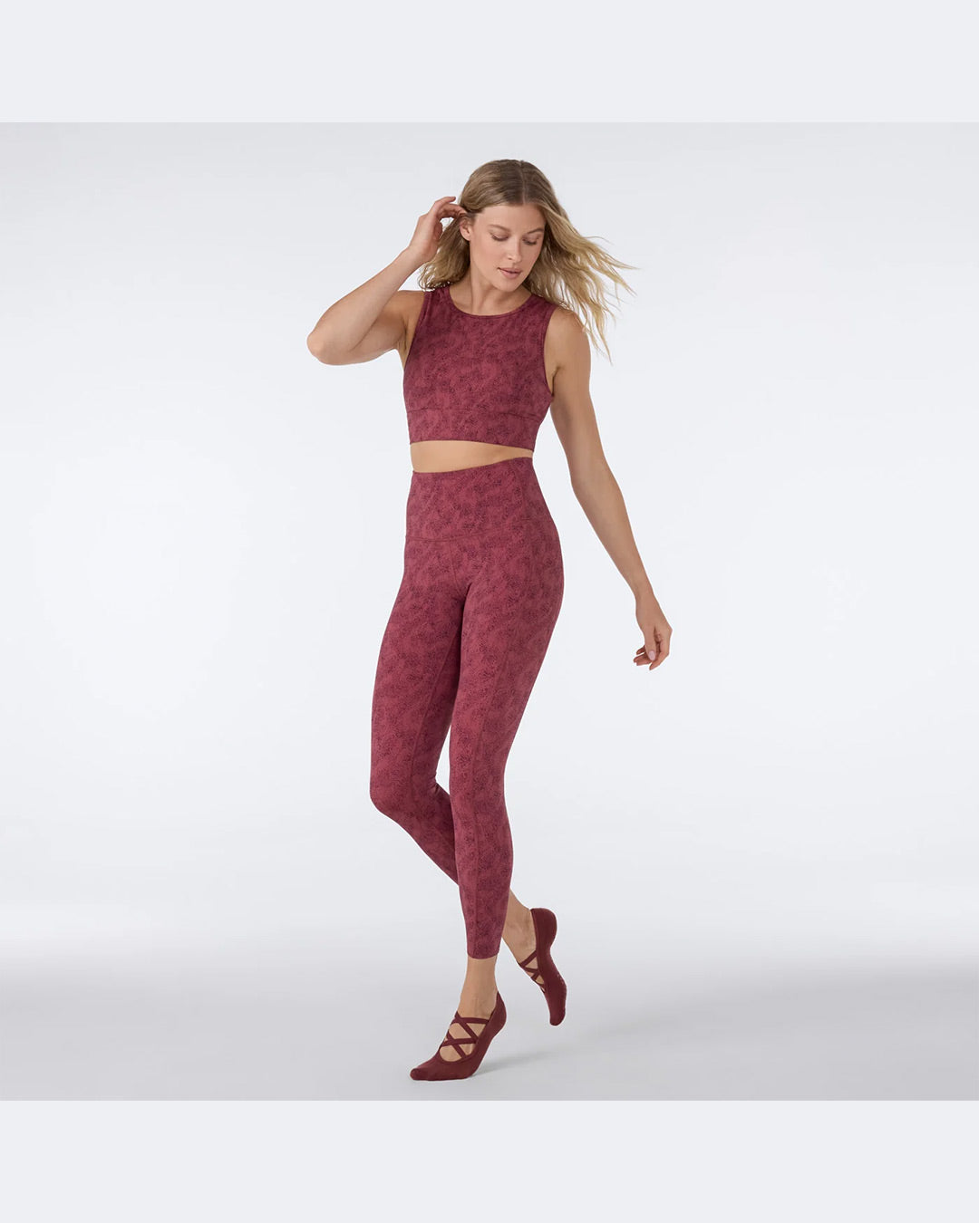 TAVI High Waisted Pocket 7/8 Legging - Wild Sienna