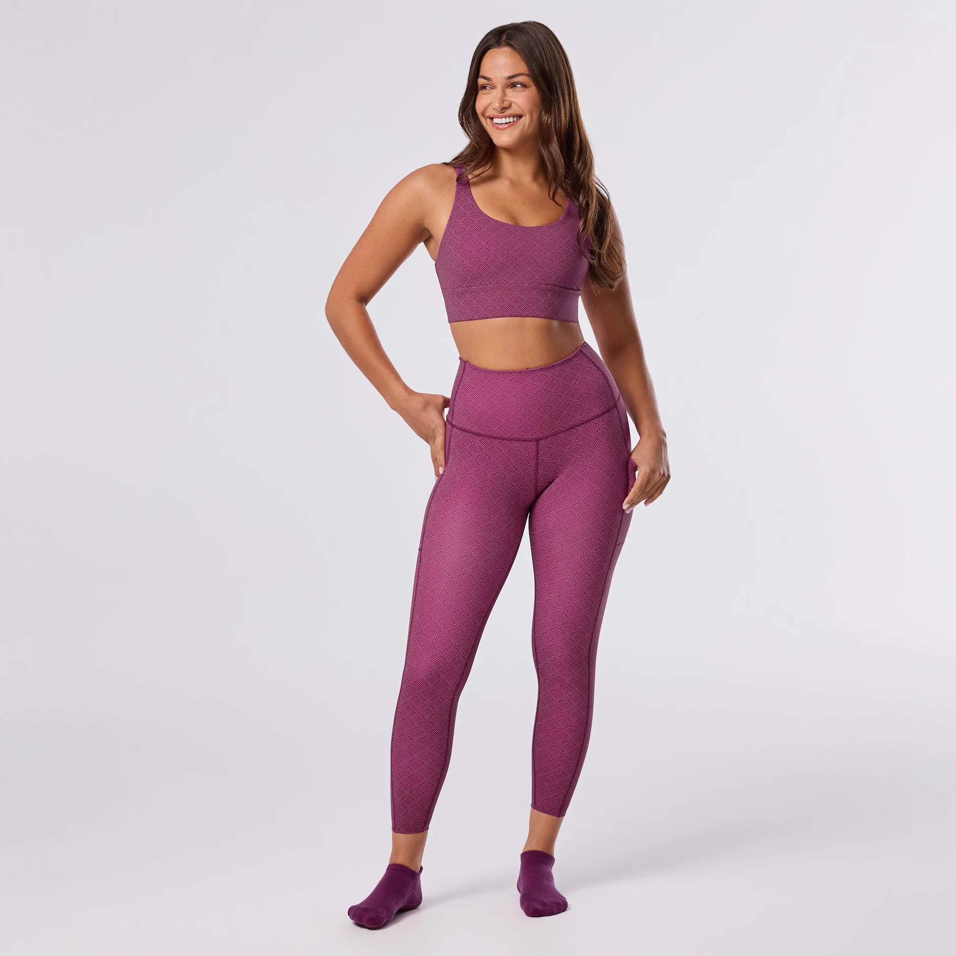 TAVI High Waisted Pocket 7/8 Tight - Fanfare