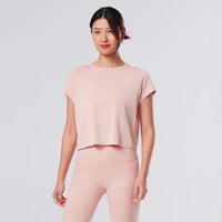TAVI Relaxed Cap Sleeve Tee - Petal