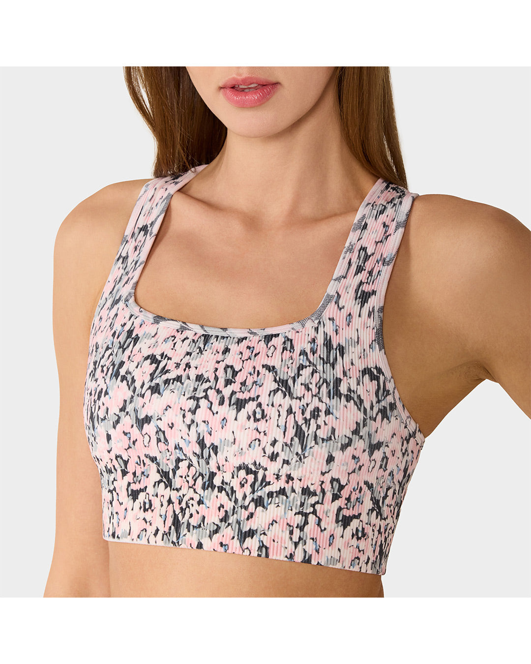 TAVI Seamless Racerback Rib Bra - Ensemble Floral